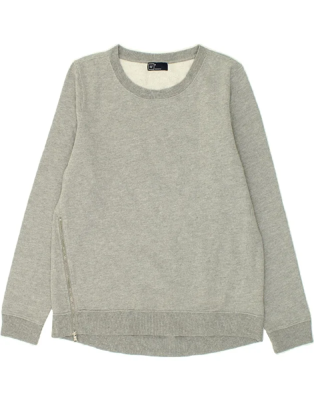 Huge Discounts GAP Womens Sweatshirt Jumper UK 14 Medium Grey Cotton