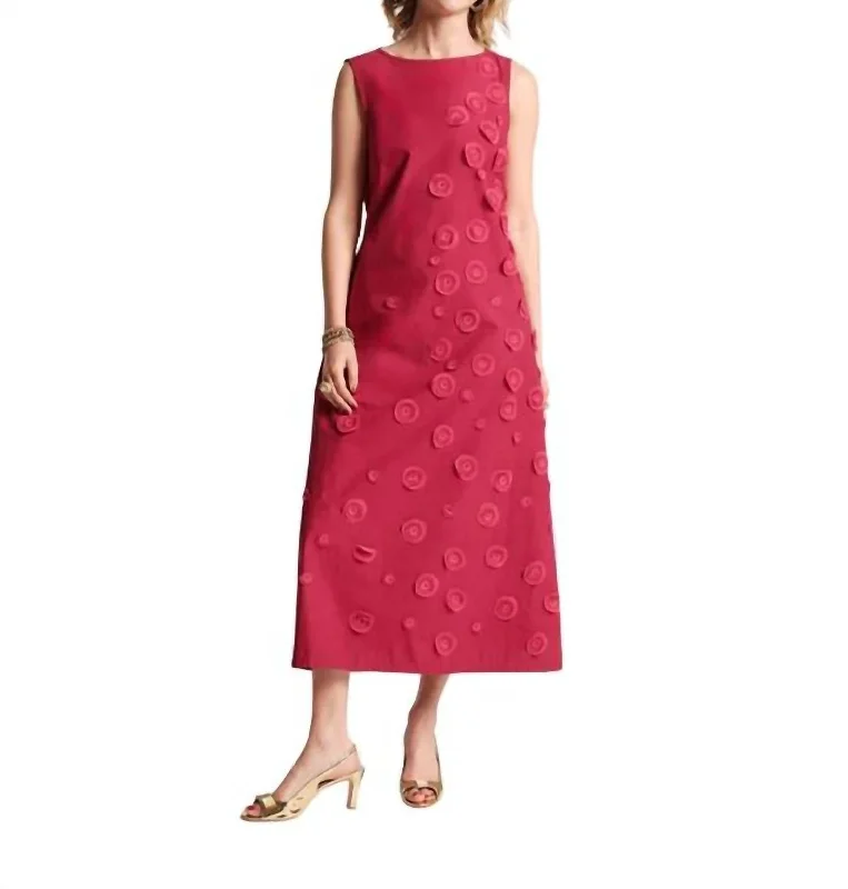 Markdowns Mirabelle Midi Dress In Fuschia