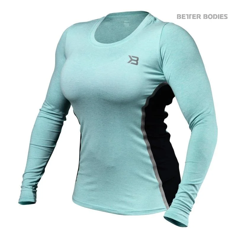 Price Fest Better Bodies Performance Shape Long Sleeve - Light Aqua