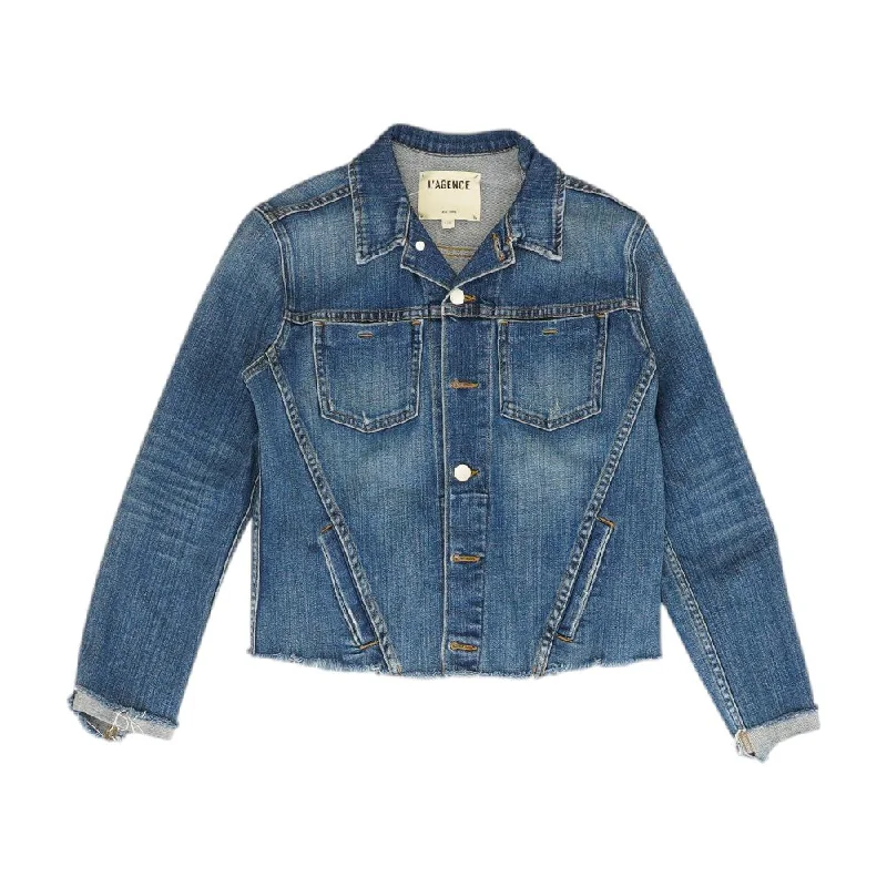 Major Savings Blue Solid Denim Jacket