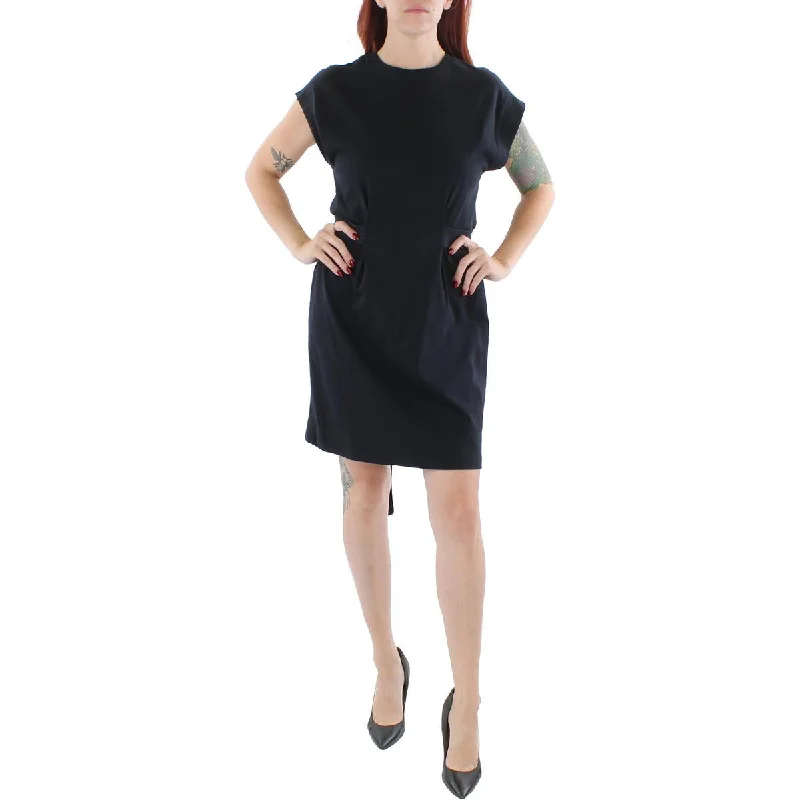 Shop and Save Womens Knit Knee Shift Dress