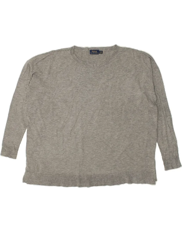 Price Blitz POLO RALPH LAUREN Womens Crew Neck Jumper Sweater UK 10 Small Grey Viscose Price Blitz POLO RALPH LAUREN Womens Crew Neck Jumper Sweater UK 10 Small Grey Viscose
