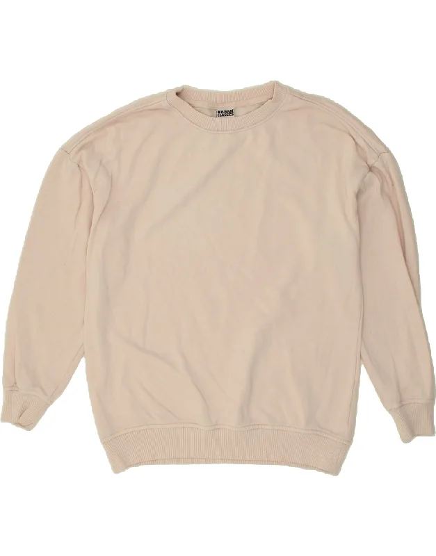 Price Break URBAN CLASSICS Womens Sweatshirt Jumper UK 14 Medium Grey Cotton