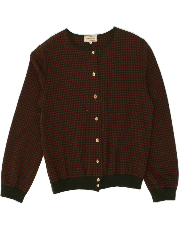 Blowout Deals VINTAGE Womens Cardigan Sweater EU 44 XL Green Geometric