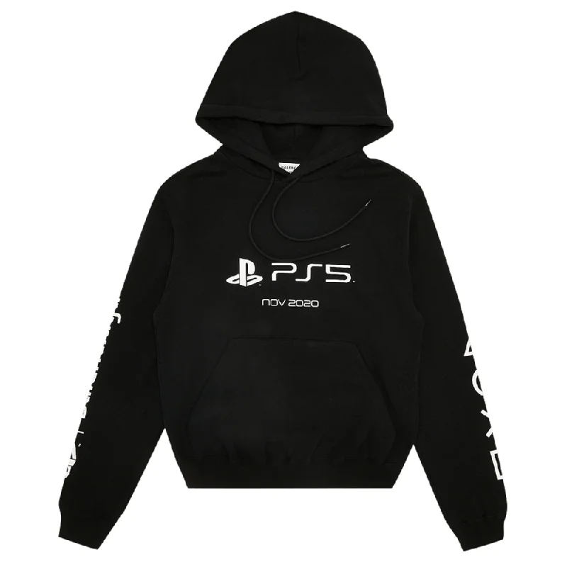 Instant Discount Balenciaga x PS5 Women's Cotton Hoodie Sweatshirt in Black