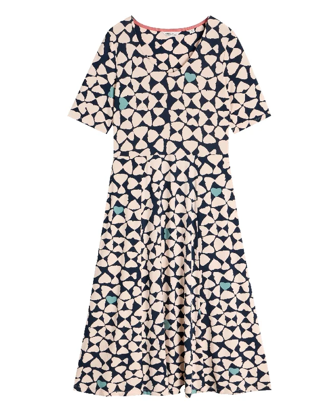 Special Price Madeline Jersey Dress - Navy Print