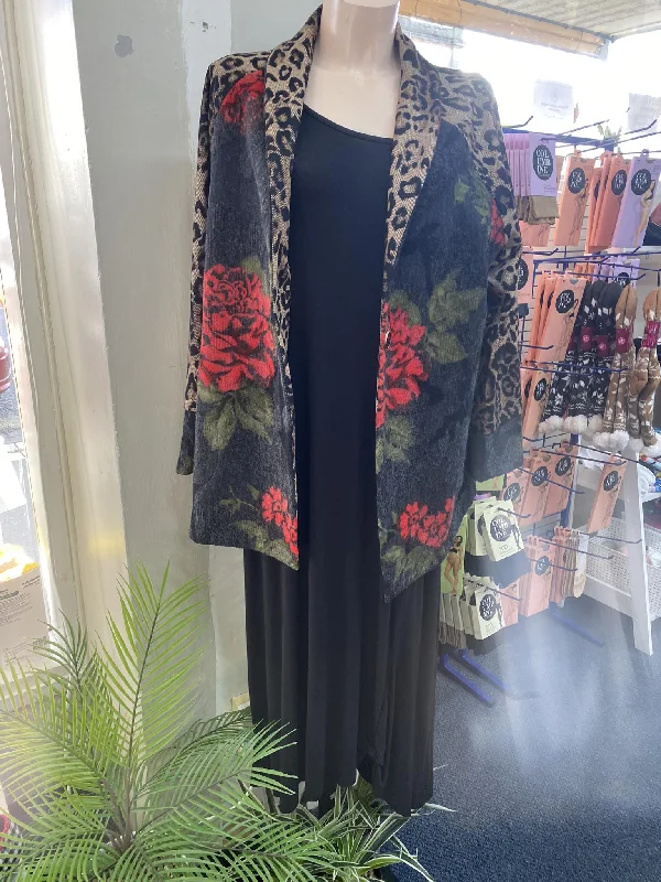 Early Bird Discount HOLMES & FALLON | Rose Leopard Jacket