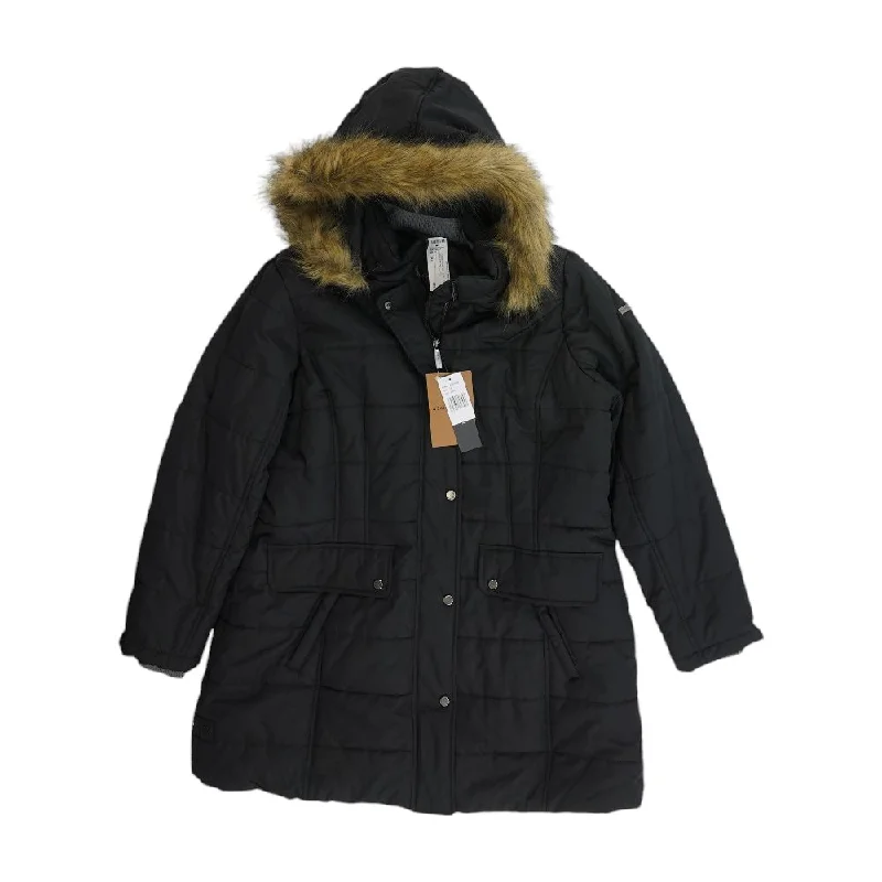 Exclusive Savings Black Solid Puffer Coat