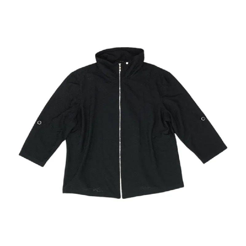 Daily Specials Black Solid Lightweight Jacket