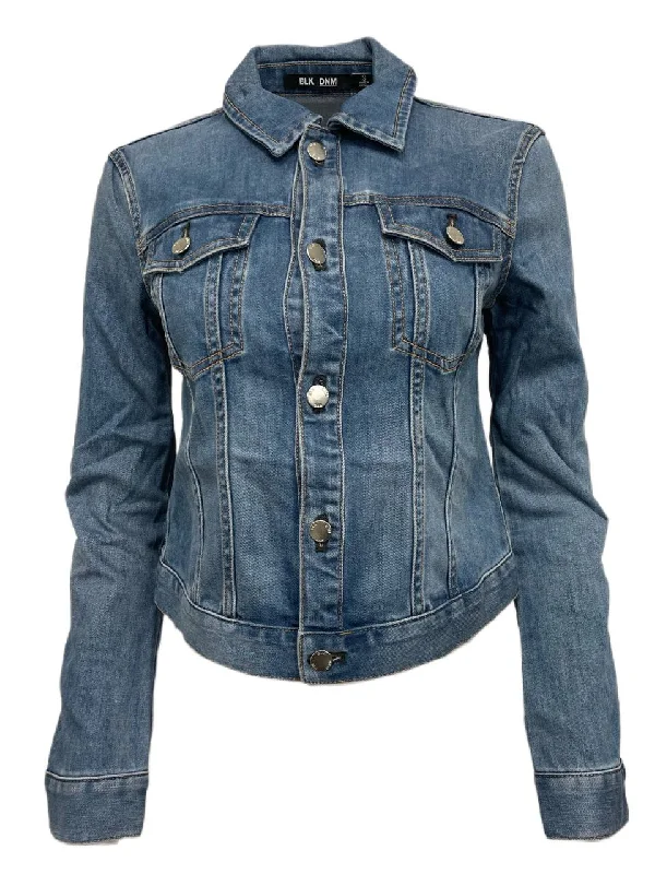 Unbeatable Prices BLK DNM Women's Washed Blue Denim Jeans Jacket 1 Size Small NWT