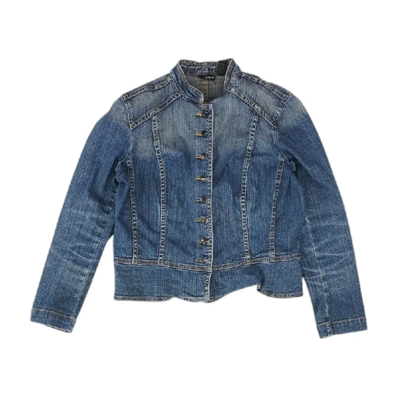 Limited Stock Blue Solid Denim Jacket