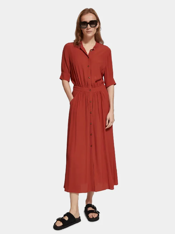 Grand Opening Sale Midi dress with button closure