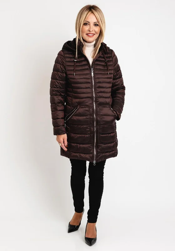 Bargain Blast Normann High Shine Padded Coat, Brown
