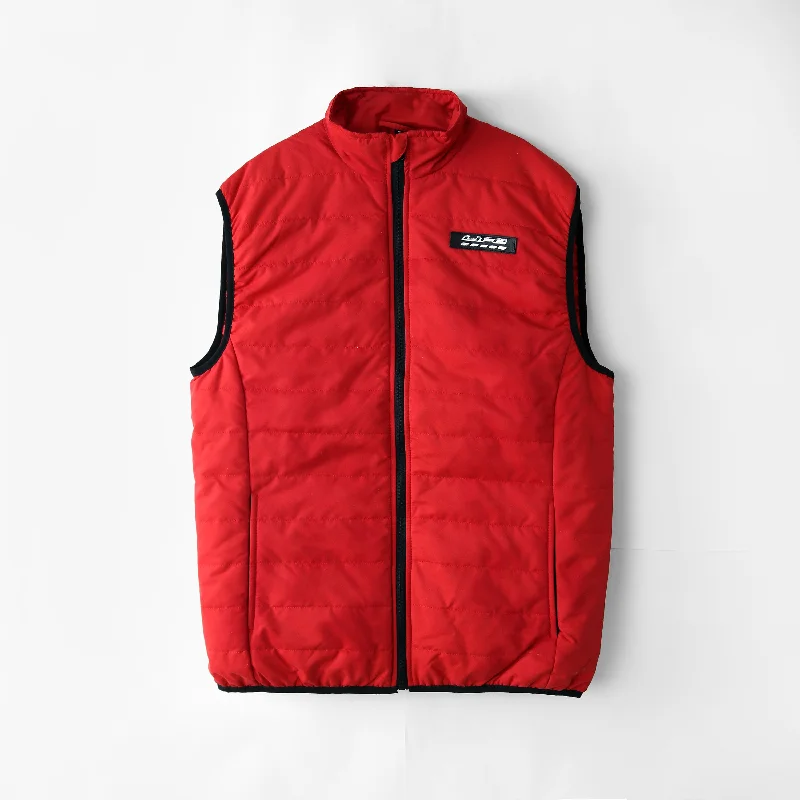 Online Exclusive Exclusive Red Warm Quilted Jacket
