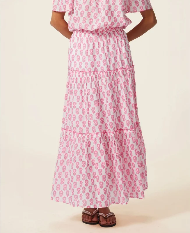 Savings Event Bea Skirt - White/Pink
