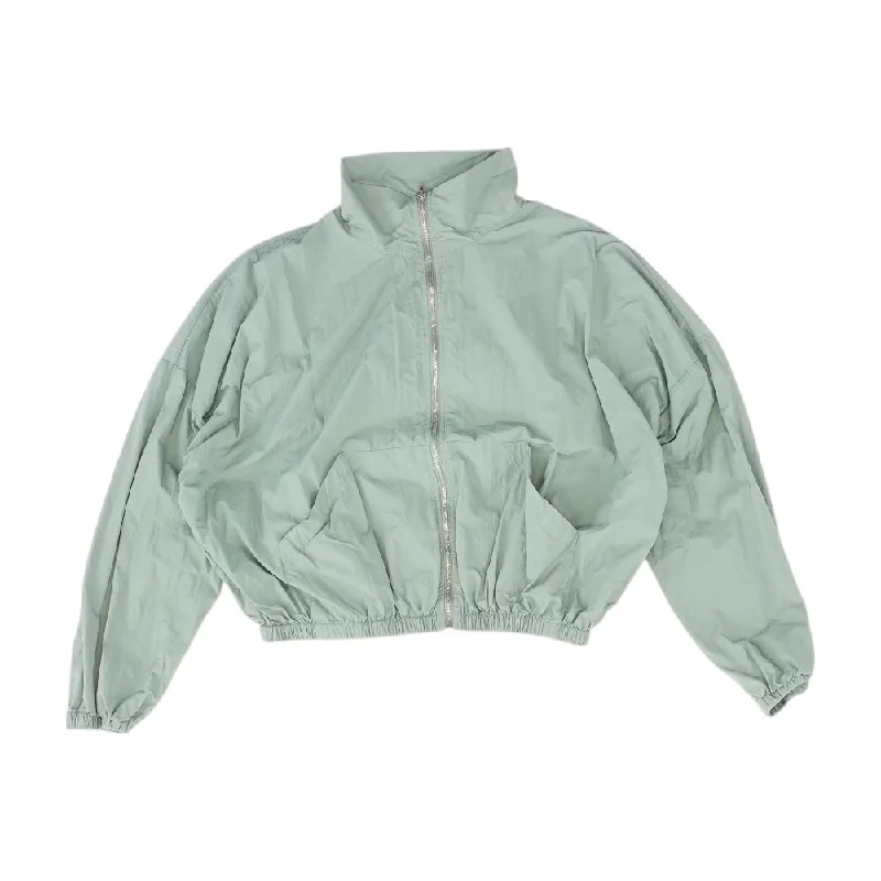 Super Bargain Green Solid Lightweight Jacket