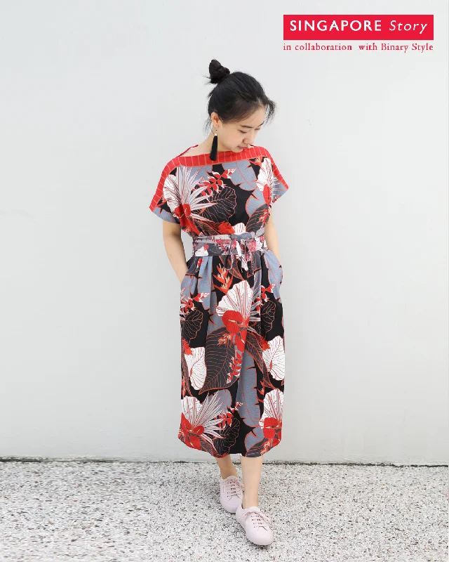 Unmissable Offer [SINGAPORE STORY] Tropical Garden Kimono Dress