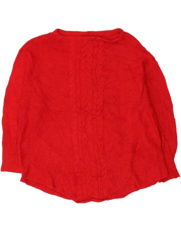 Price Drop CHAPS Womens Boat Neck Jumper Sweater UK 18 XL Red Cotton