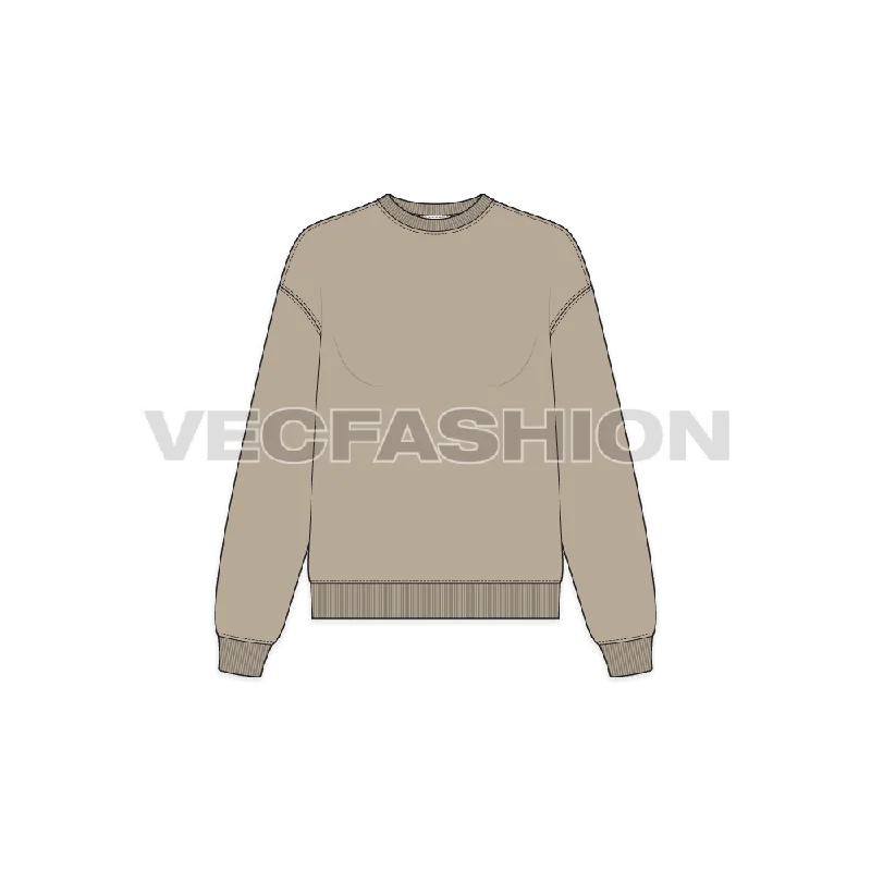 Bargain Bin Women's Drop Shoulder Sweatshirt