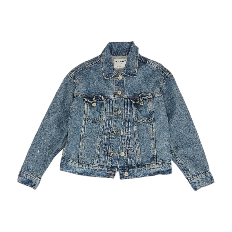 One-DAY Sale Blue Solid Denim Jacket