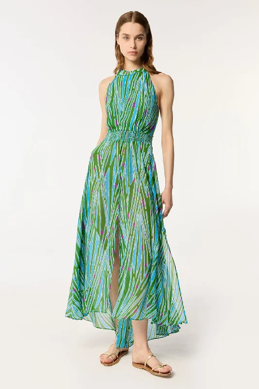 Discount Mania Long Dress Clea - Green Bamboo