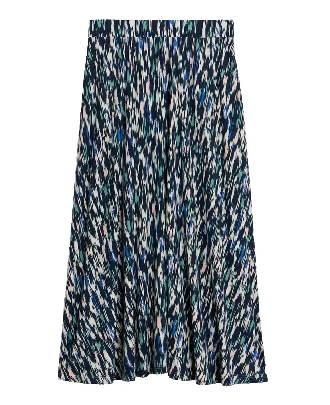 Seasonal Clearance Jada Eco Vero Maxi Skirt - Navy Print