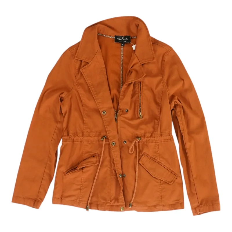 New Deals Rust Solid Lightweight Jacket