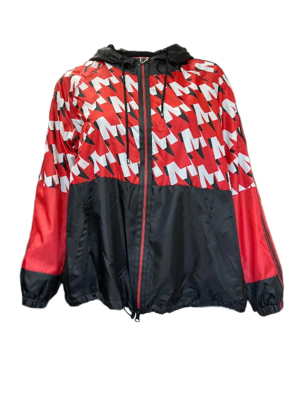 Fantastic Deals Marina Rinaldi Women's Red Termale Hooded Rain Jacket Size 20W/29 NWT