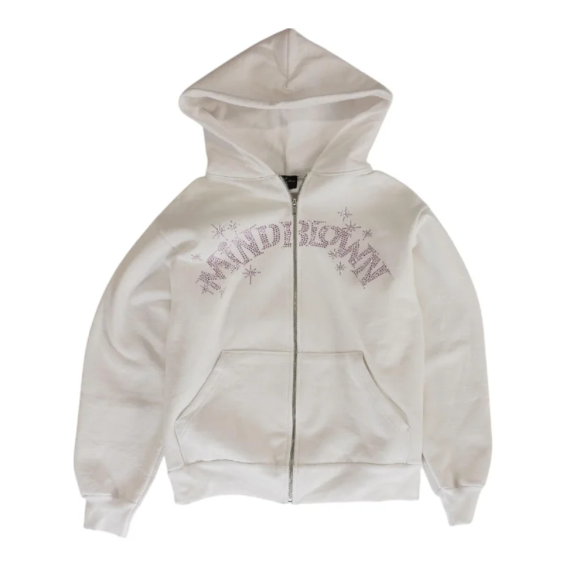 Referral Discount White Solid Lightweight Jacket