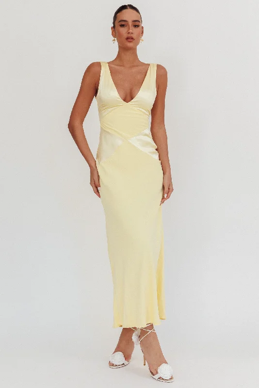 Super Sale Soul Fire V-Neck Maxi Dress Butter