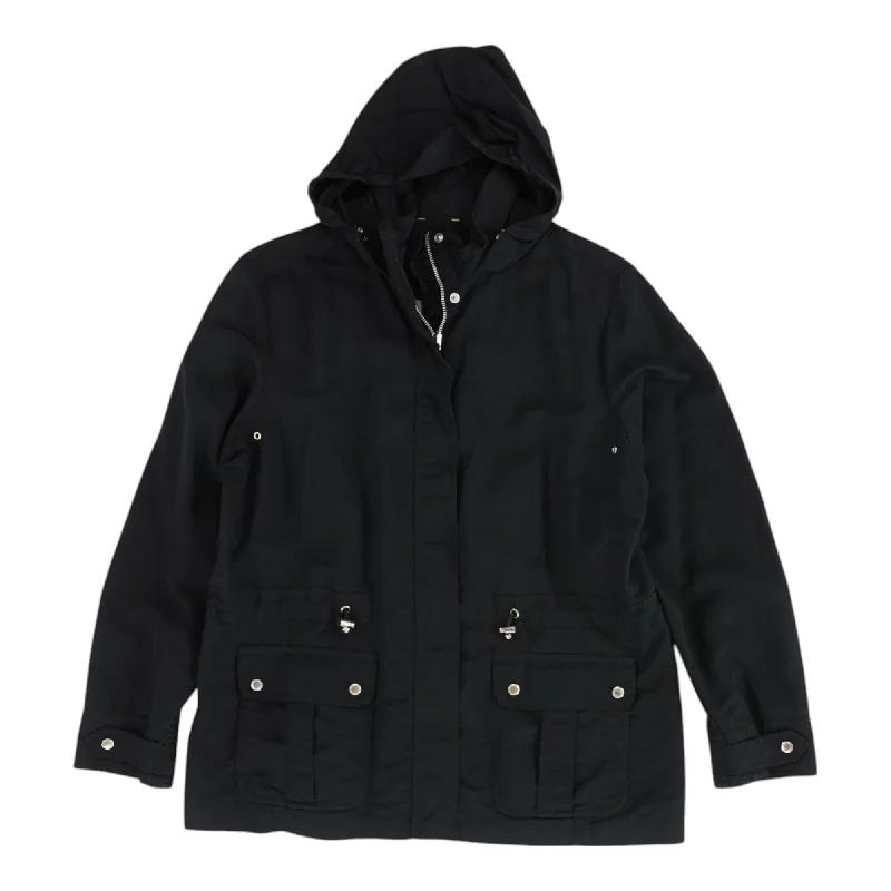 Lowest Price Black Solid Lightweight Jacket