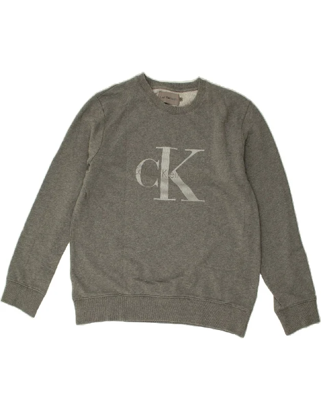 Friends and Family Sale CALVIN KLEIN JEANS Womens Graphic Sweatshirt Jumper UK 20 2XL Grey Friends and Family Sale CALVIN KLEIN JEANS Womens Graphic Sweatshirt Jumper UK 20 2XL Grey