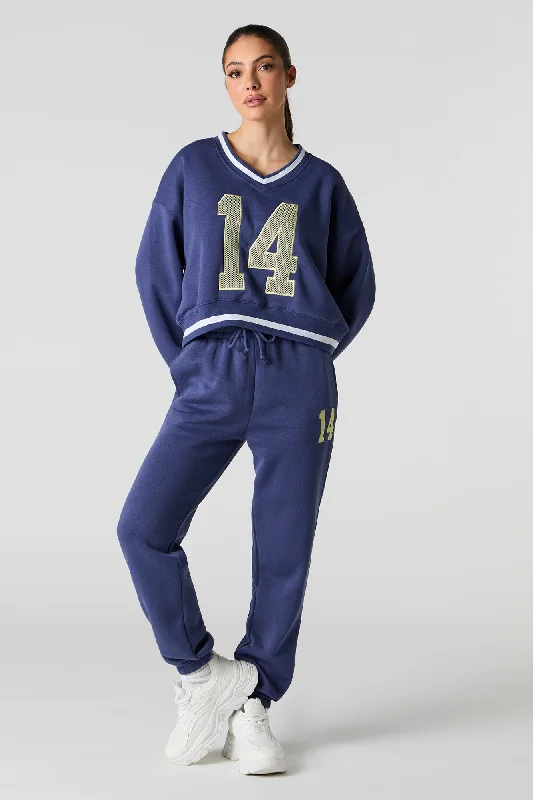 Fantastic Offers Chenille Embroidered Destination Jogger