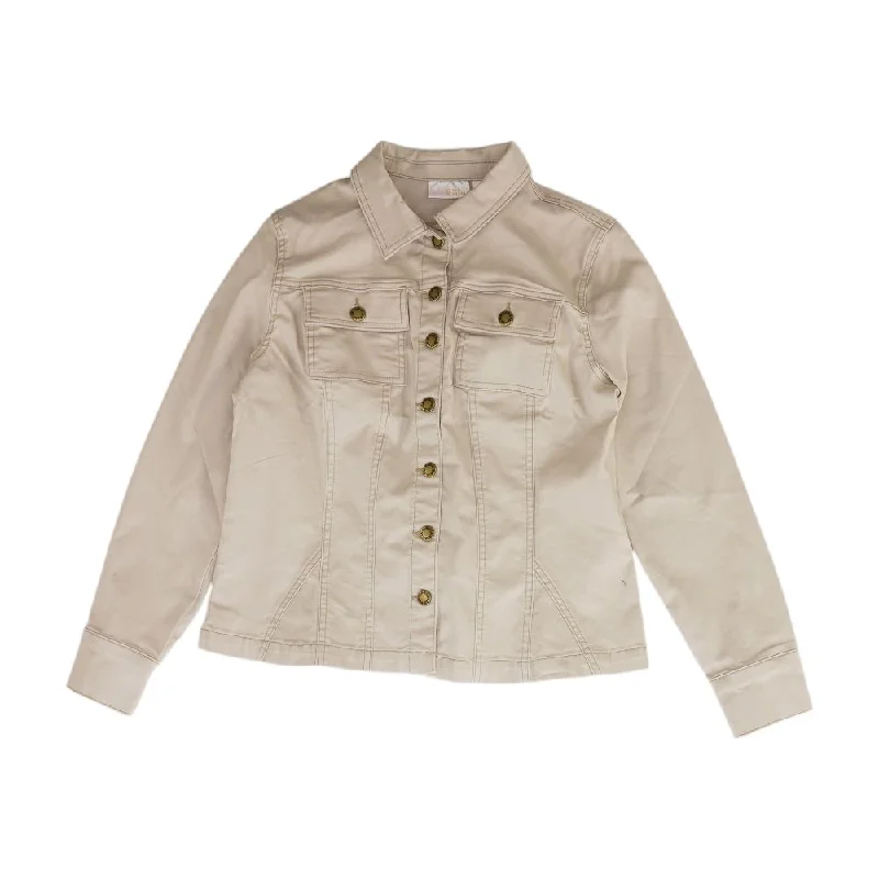Sale Event Tan Solid Denim Jacket