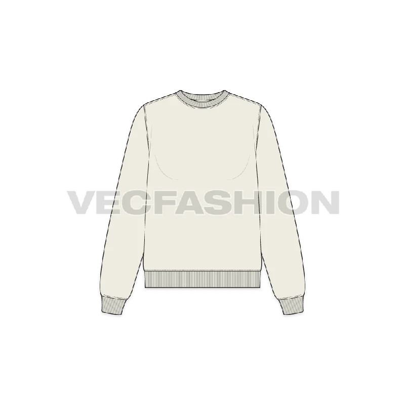 Factory Direct Sale Women's Basic Sweatshirt