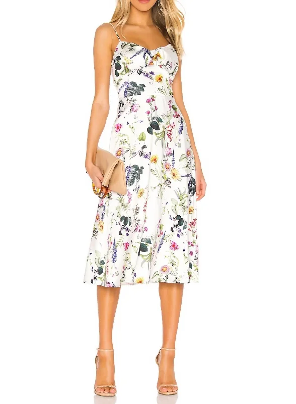 Closeout Sale Puff Pastry Dress In Chalk