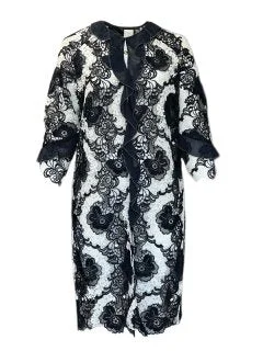 The Best Prices Marina Rinaldi Women's Black Fiabesco Open Front Jacket NWT