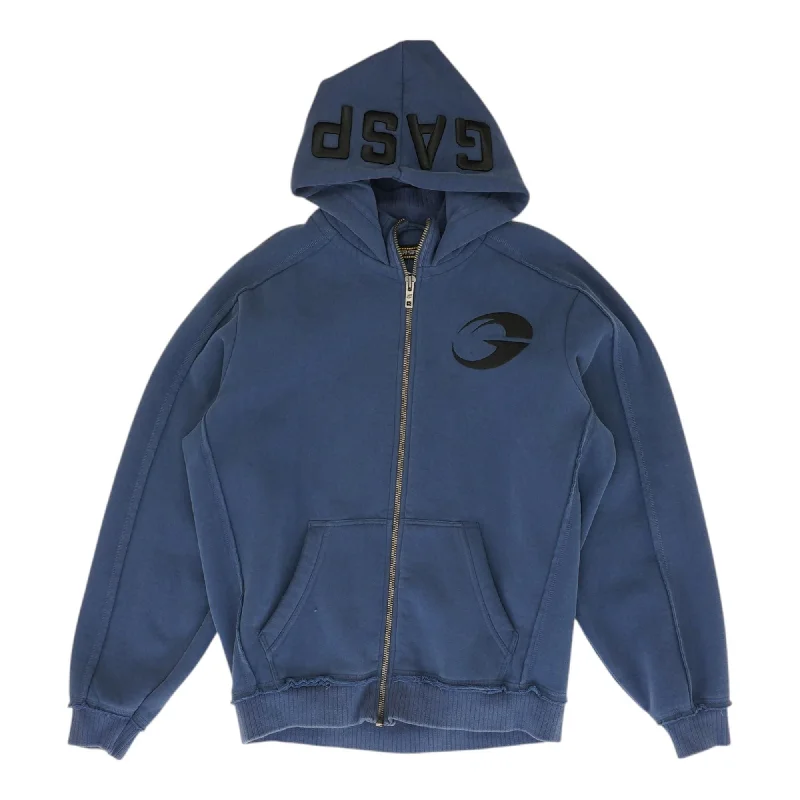 Blowout Deals Blue Embroidery Detail Lightweight Jacket