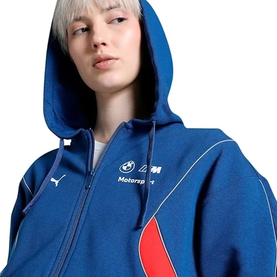Incredible Offers Puma Women's BMW M Motorsport Relaxed Fit Hooded Sweatshirt