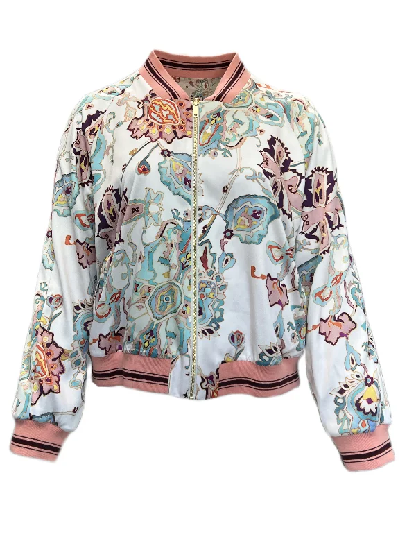 Great Deals Marina Rinaldi Women's Pink Cultura Reversible Jacket NWT