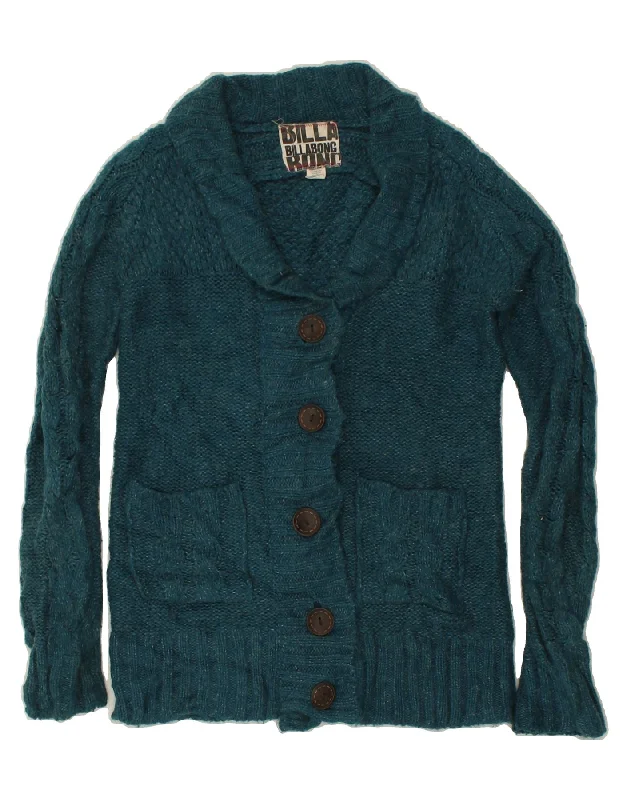 Exclusive Online Offer BILLABONG Womens Cardigan Sweater UK 14 Large Turquoise Acrylic Exclusive Online Offer BILLABONG Womens Cardigan Sweater UK 14 Large Turquoise Acrylic