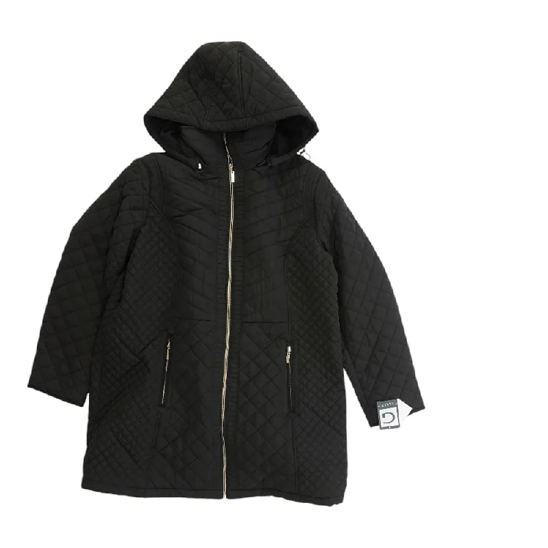 Hurry In Black Solid Coat