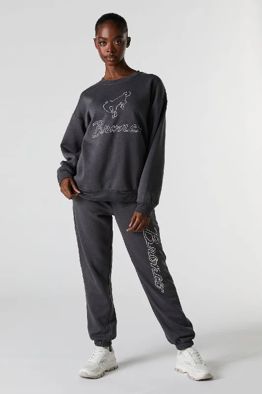 New Markdowns Ford Bronco Embroidered Fleece Jogger