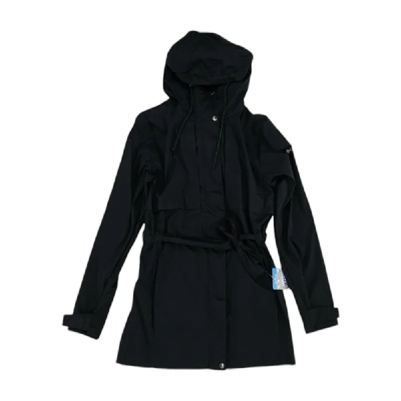 New Markdowns Black Solid Rain Jacket