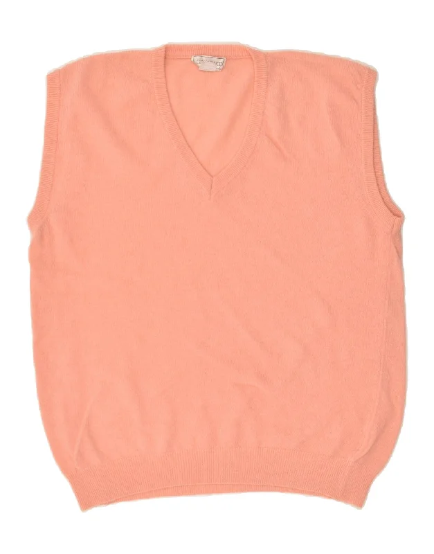 Special Discount VINTAGE Womens Vest Tank Top UK 14 Large Pink Wool