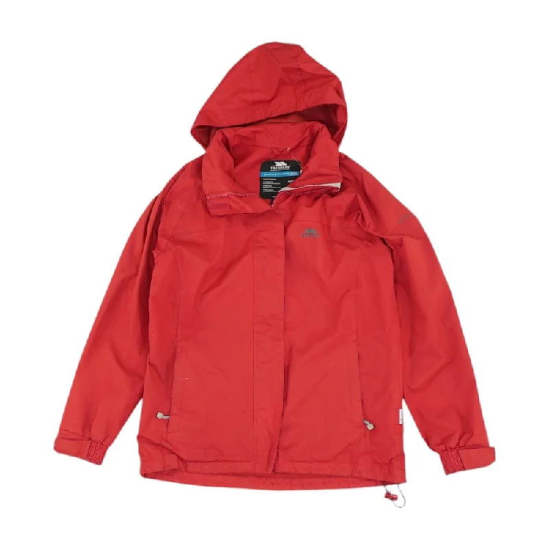 Stock Clearance Red Solid Rain Jacket
