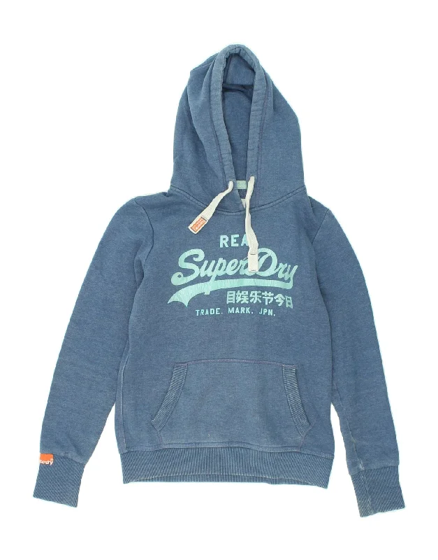 Customer Appreciation Sale SUPERDRY Womens Graphic Hoodie Jumper UK 14 Medium Navy Blue Cotton Customer Appreciation Sale SUPERDRY Womens Graphic Hoodie Jumper UK 14 Medium Navy Blue Cotton