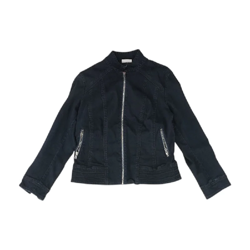 Savings Galore Blue Solid Denim Jacket