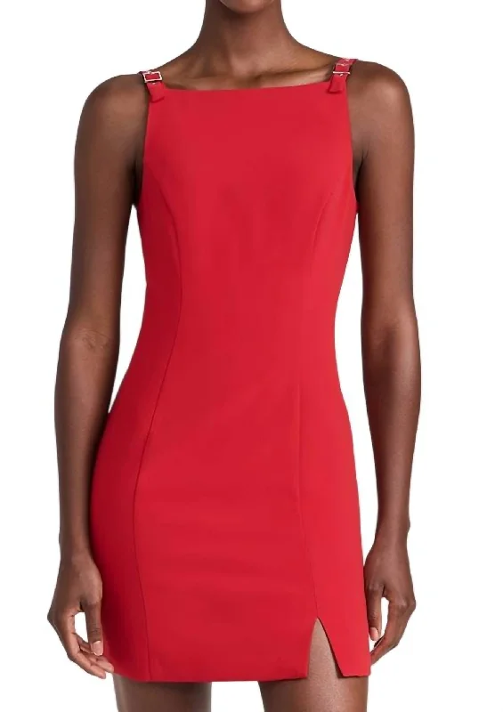 Closeout Misena Mini Dress In Ruby