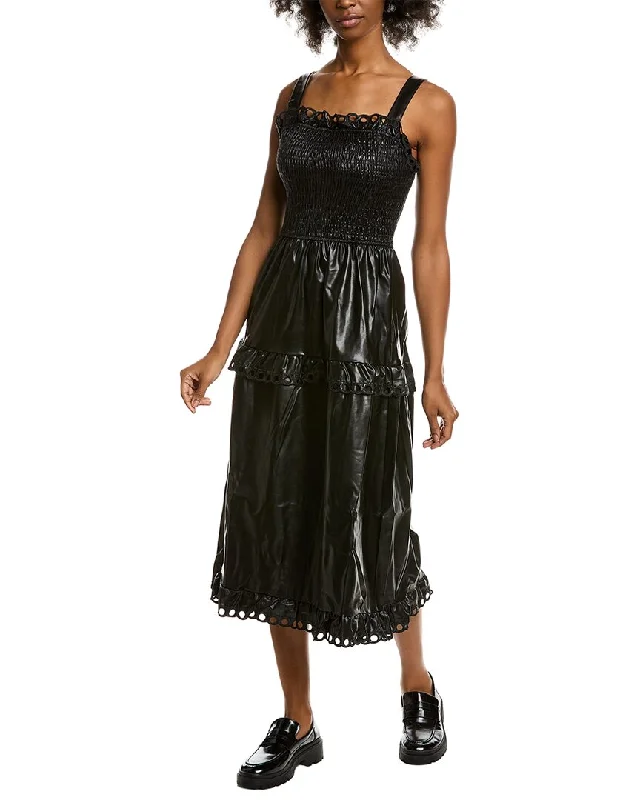 Weekend Flash Sale Stellah Smocked Bodice Midi Dress